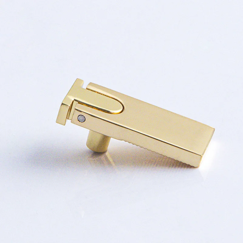 Zinc Alloy Single Hole Concealed Cabinet Handle Modern Minimalist Flush Mount for Drawers and Wardrobes 3.7x1.4x1.2cm