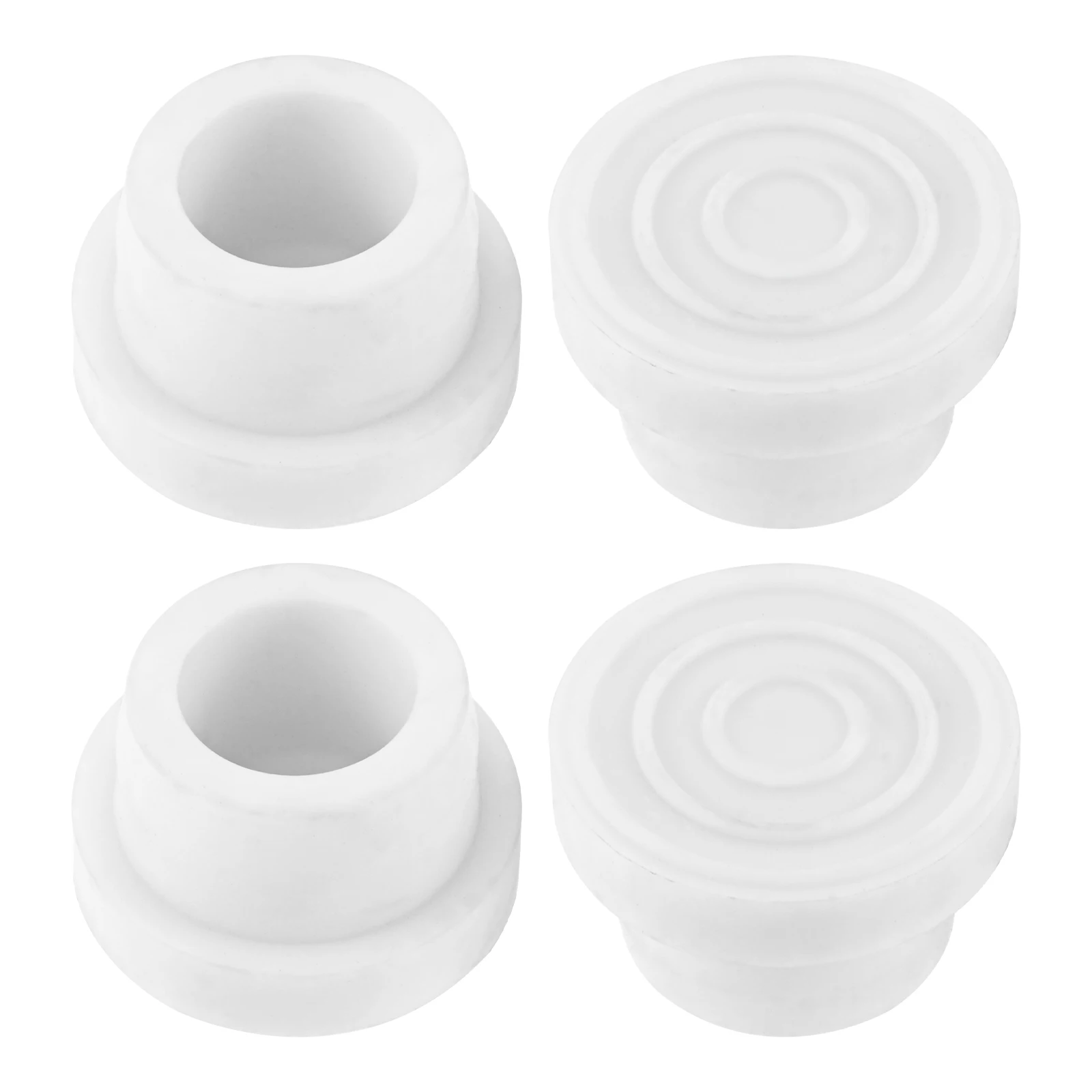 4 Stuks Zwembad Ladder Bumper Voor Ingegraven Zwembad Stekkers Past 1.9 Inch Zwemmen Tubing Stappen Binnen Plug Caps Voor beschermen Liner Voet Cover