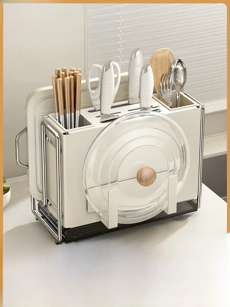 

Jumily Carbon Steel Knife Ra Wall Mounted Kitchen Storage Box Chopstis Holder Inteated Kitchen Utensils Organizer