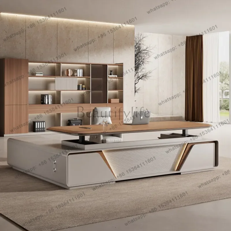 PG European Aesthetic Office Desk Computer Display Design Reception Office Desk Modern Executive Escrivaninha Trendy Furniture