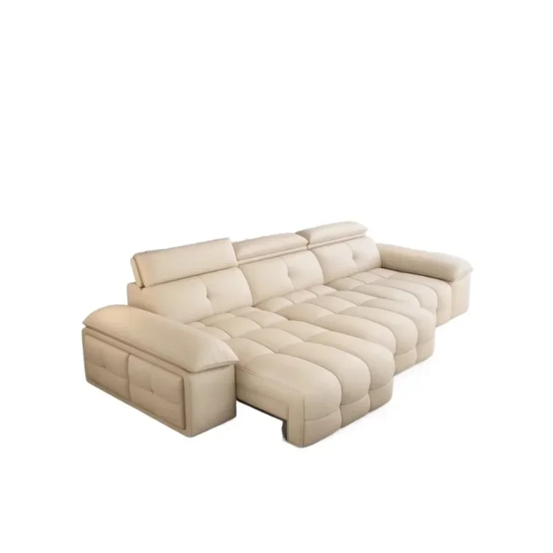 First layer cowhide functional sofa