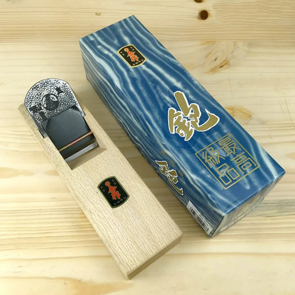 

Japanese Hand Plane 60mm, 65mm for Woodworking, AOGAMI Blue Paper Steel, Large Wood Plane for Smoothing, Made in JAPAN
