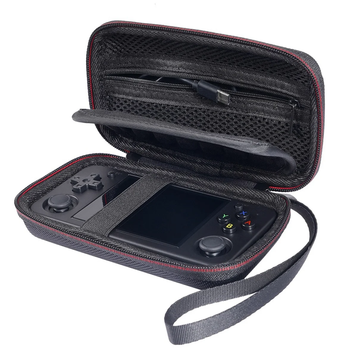 Handheld Game Console Bag Portable Mini Game Player Charging Cable Accessories Storage Bag for RG35XX H