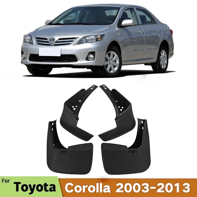 Car Fender  Mud Flaps Fit For Toyota 2003-2013 Corolla Altis sedan Splash Guards MudFlaps Front Rear Mudguards  Auto Accessories