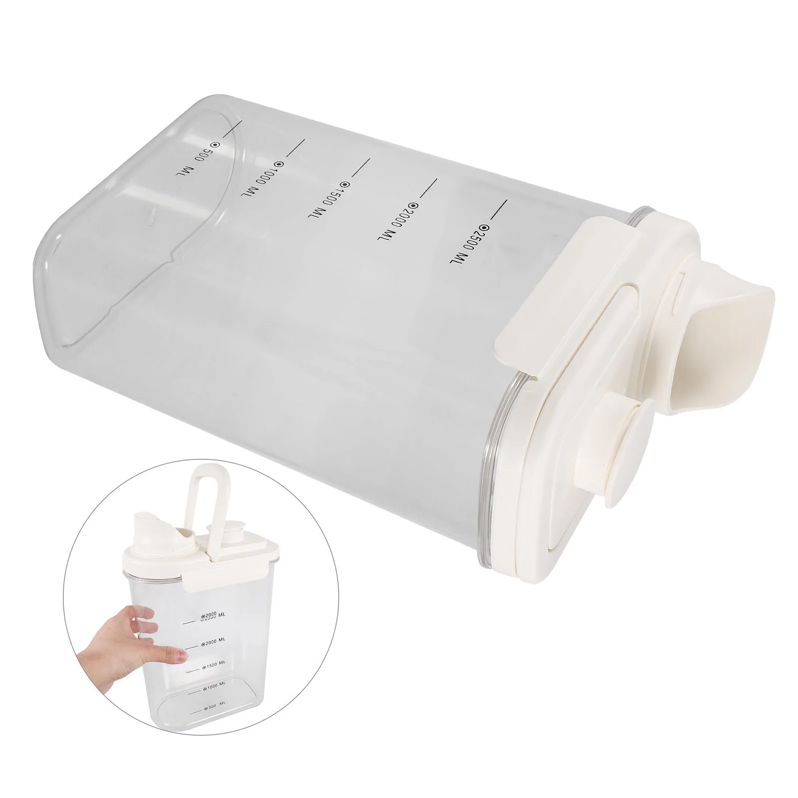 

Airtight Rice Container Large Capacity Plastic Food Storage Box Sealing Grain Dispenser Transparent Bucket With Lid For Dry Food