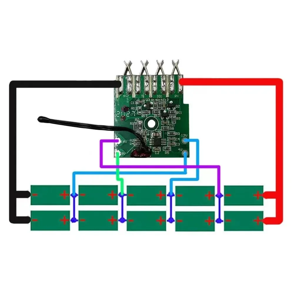 PCC680L For Battery Housing Case Charging Protection PCB Board For Porter Cable Charging Protection Circuit Board Shell