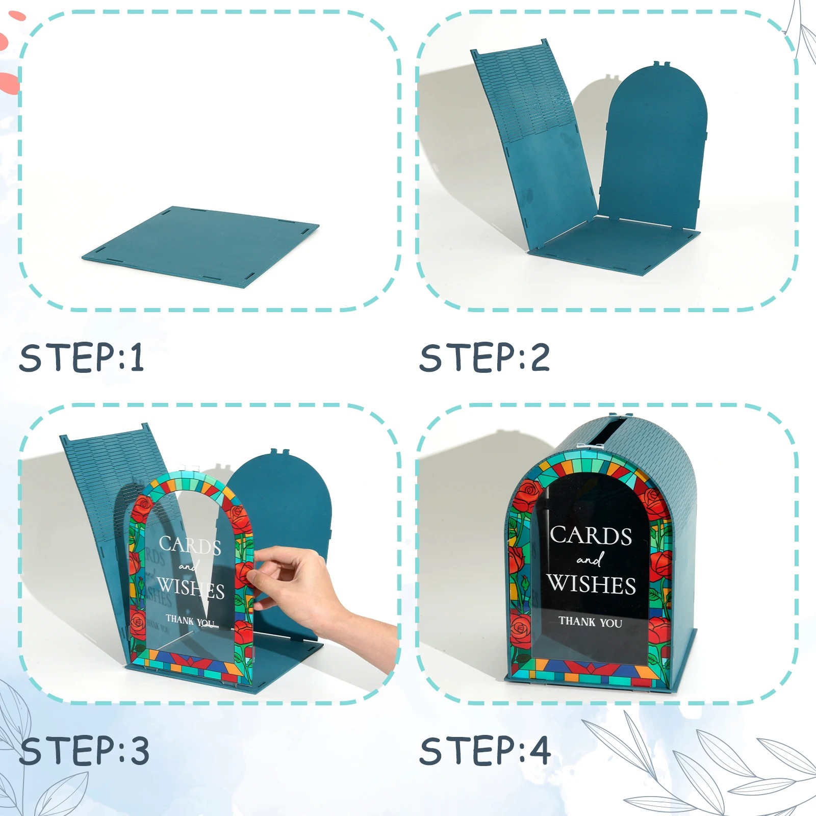 صندوق بطاقات خشبي للزفاف والحف - مراجعة Wedding Card Box وسعره