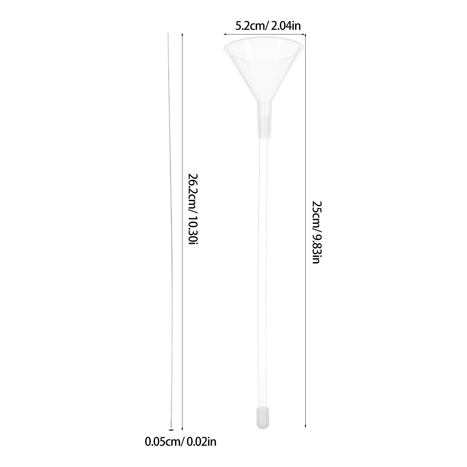 2Sets Bead Funnel Set Transparent Clay Beading Tools for Jewelry Making Bracelet Necklace Kit Crochet Hook Efficient Threading