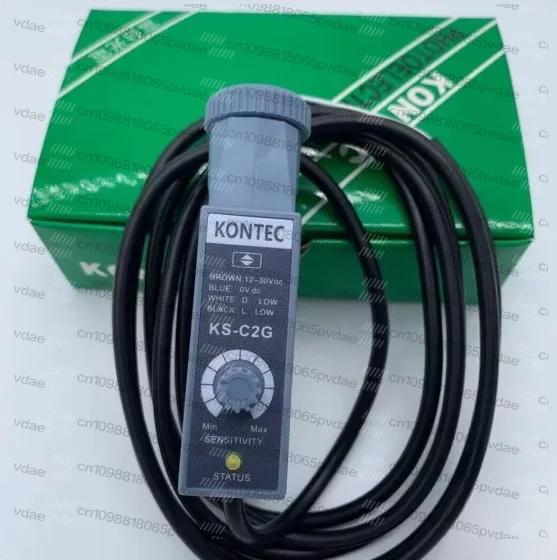 Датчик цветовой метки KONTEC, фотоэлектрический датчик логотипа KS-C2W / G / R / B / белый свет / нейтральный свет