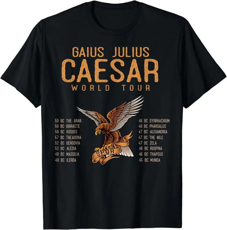 New SPQR Ancient Rome Julius Caesar Roman History Unisex T-Shirt Funny S-5XL