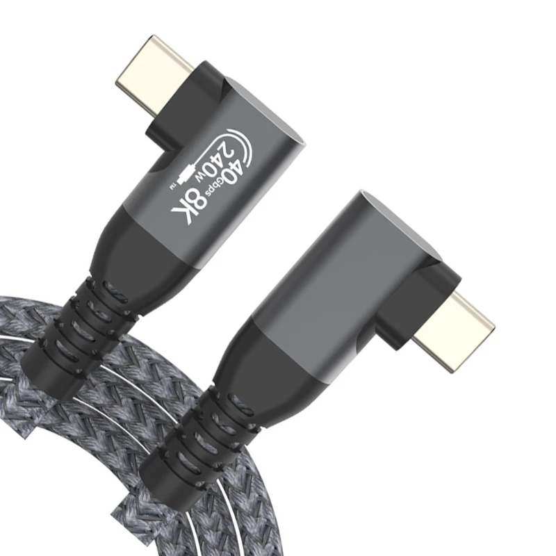 Robusts USB 4 Cable 40Gbps Data 240w Power 8K Video for Creative Professional 24BB