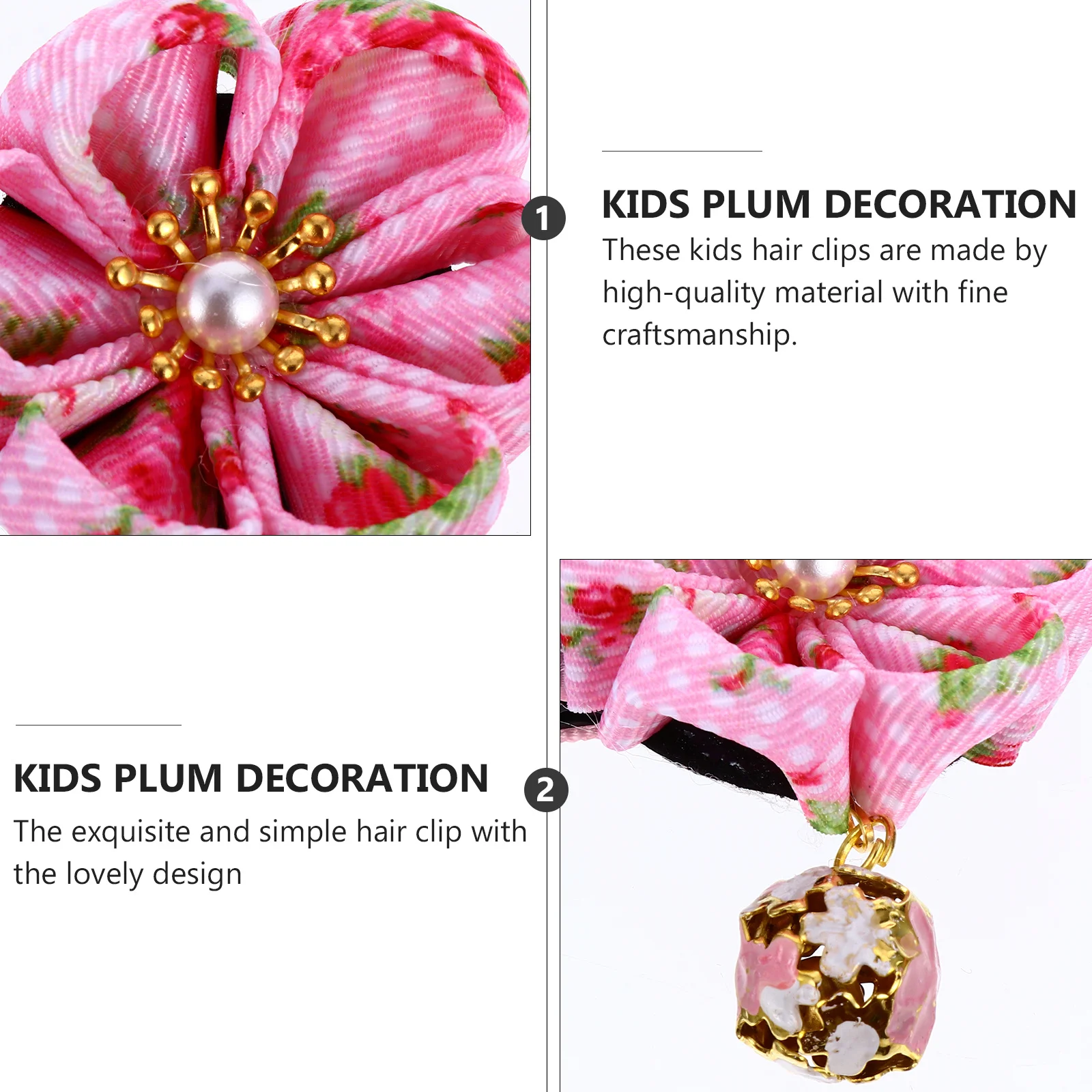 

2 шт. детская декоративная заколка для волос, изысканный простой дизайн, милое украшение для волос для маленьких девочек, детская заколка для волос