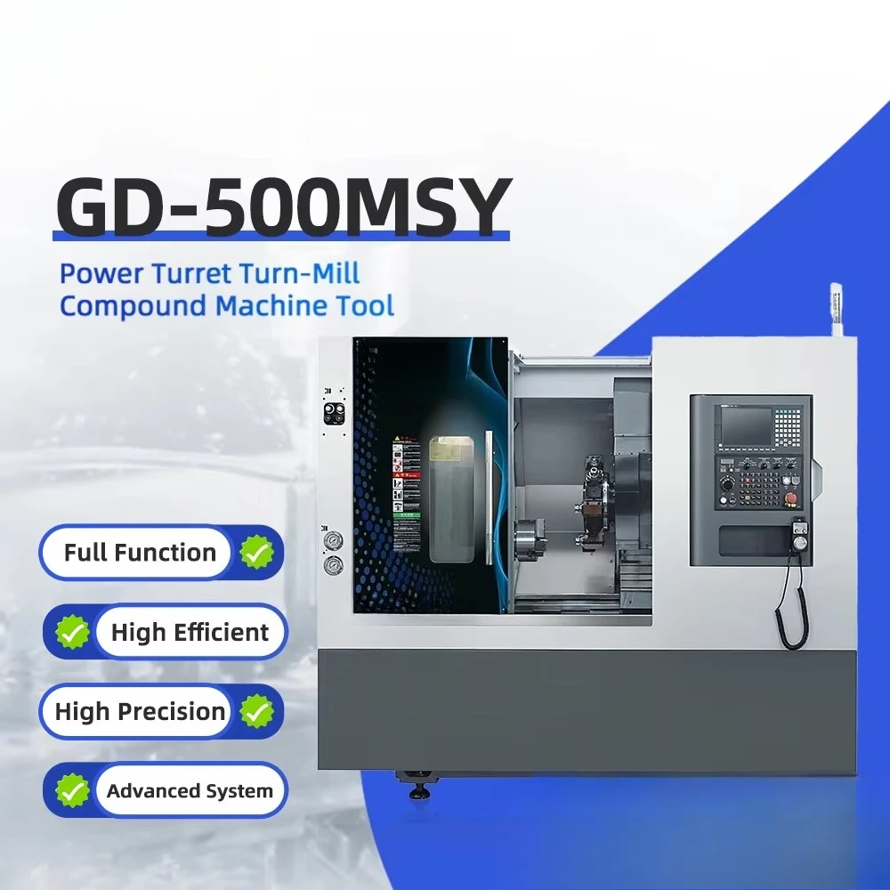 Full Function Multi Axis Smart Turn Mill Lathe Cnc Inclined Bed Turret Turning Lathe Machine for Metal 3Axis