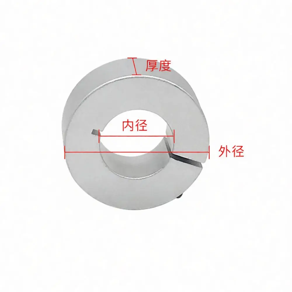 SCSAW Shaft Collar Split Clamping Aluminum Alloy Fixed Ring CNC 3D Printer Positioning Locking Stop Ring Industrial Parts