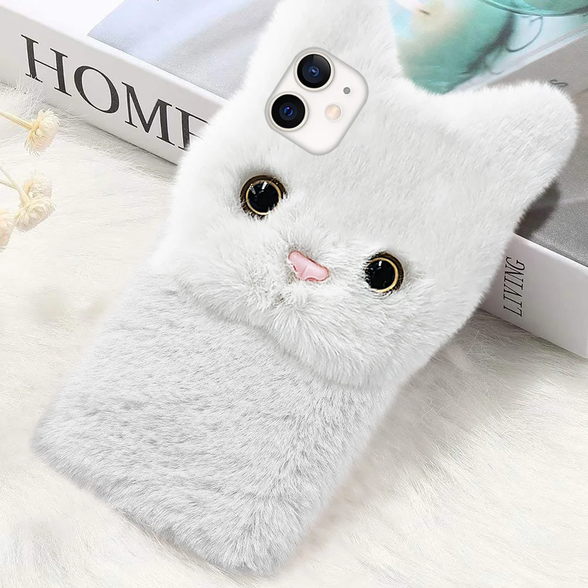 Cellphone Cover Protector Cases Plush Protective Shell Phones Decorative Fluffy