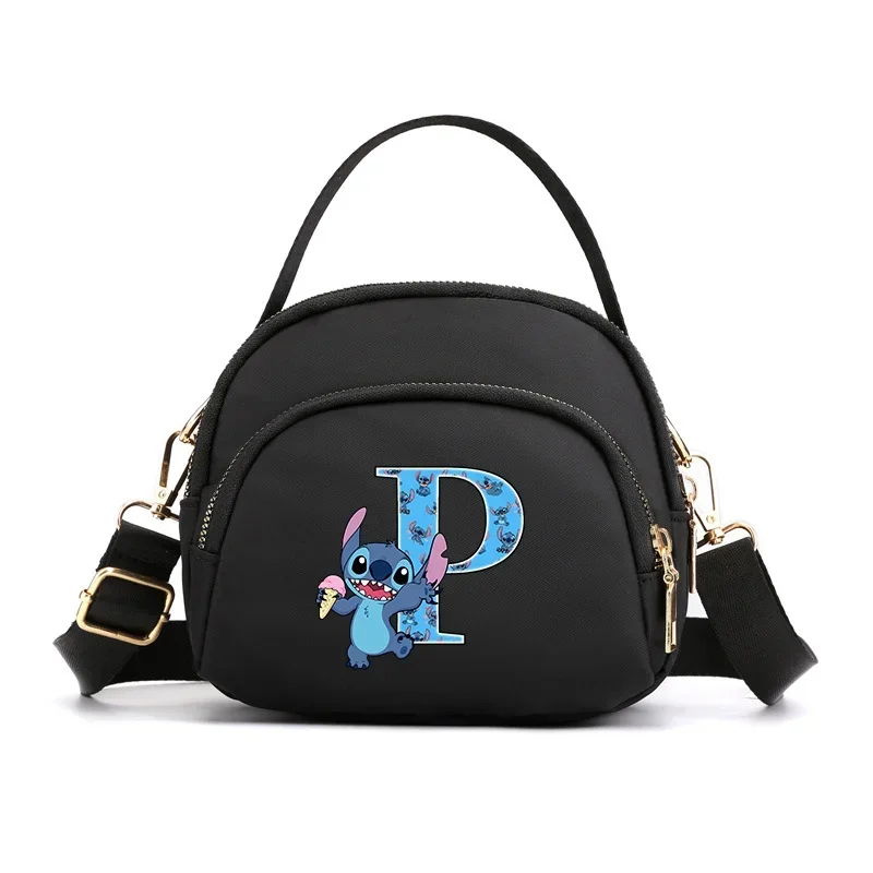 Stitch Disney damska torba na ramię chusteczki do telefonu torby Crossbody Lady przenośna modna wielowarstwowa torebka na zamek błyskawiczny prezent