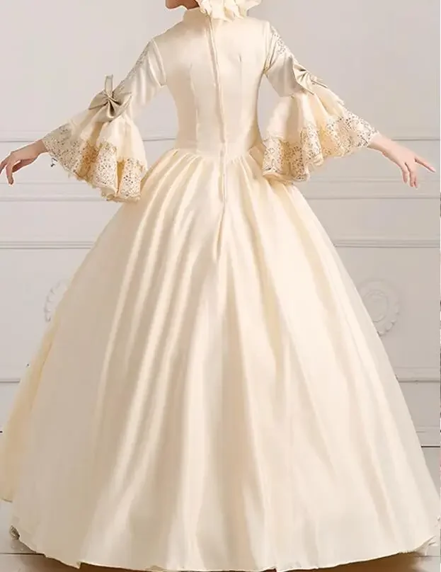 النمط الأوروبي قصر الأميرة زي المرحلة الملابس النسائية #5