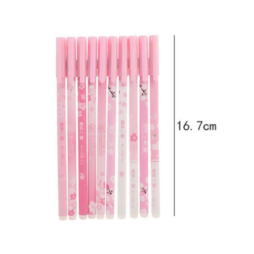 1Pc Random Color Gel Pen for Sakura Mo Yixiao Girl Heart Pink Friction Water-based Student Thermal Erasable Pen Brand New