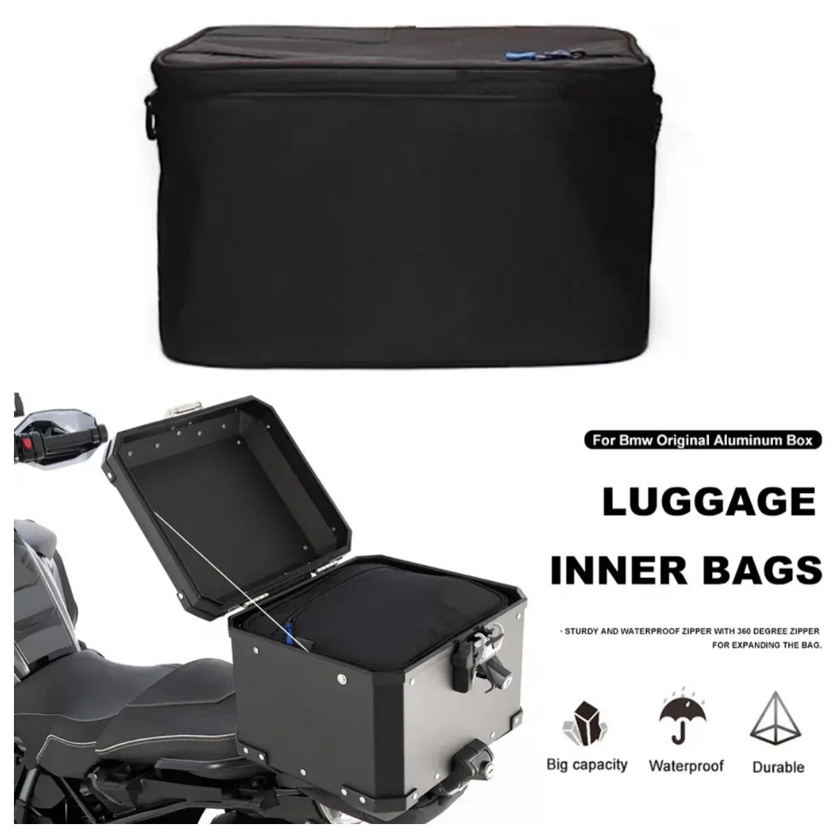 

New Motorcycle Luggage Bag Aluminum Trunk Inner Bags Top Side Case Storage Pack For BMW R1250GS R1200GS ADV F800GS F850GS F750GS
