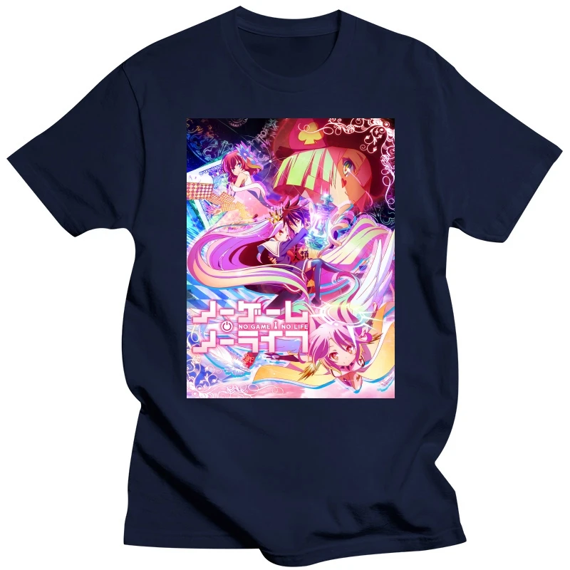 New No Game No Life Anime Tv Show Poster Men'S T-Shirt Clothing Size S-2Xl Trendy Streetwear Tee Shirt