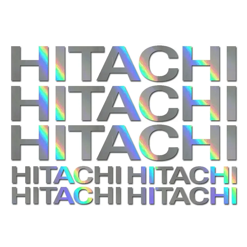 7-teilig für HITACHI Baggermaschine Pelle Bagger Vinyl gestanzte Aufkleber/Aufkleber