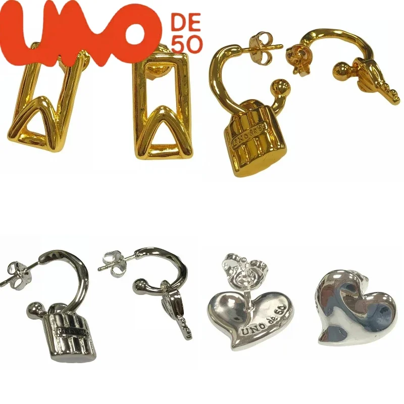 

Hypoallergenic S925 Silver Plated Earrings by UNOde50 - 14K Gold Plated Option Available, Stylish & Safe!