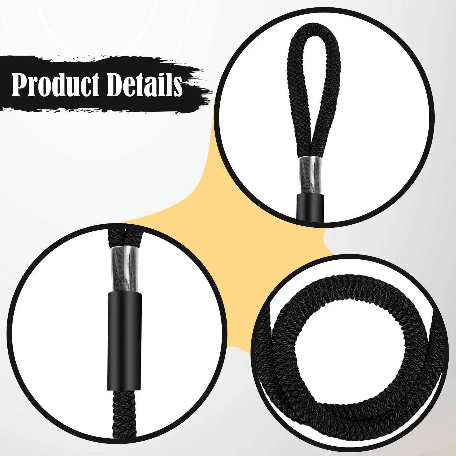 1/2 "Dock Line Nylon Resistente all'usura Facile da movimentazione Linea di barche Docking Corda di ormeggio Corda per barca per pesca Canoa Barca a motore Pontone