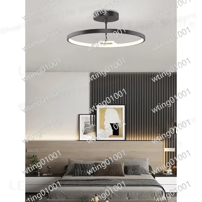 for Modern Circular LED Ceiling Light Smart Remote Control Dimmable Bedroom Hallway Corridor Indoor Decorative Lighting