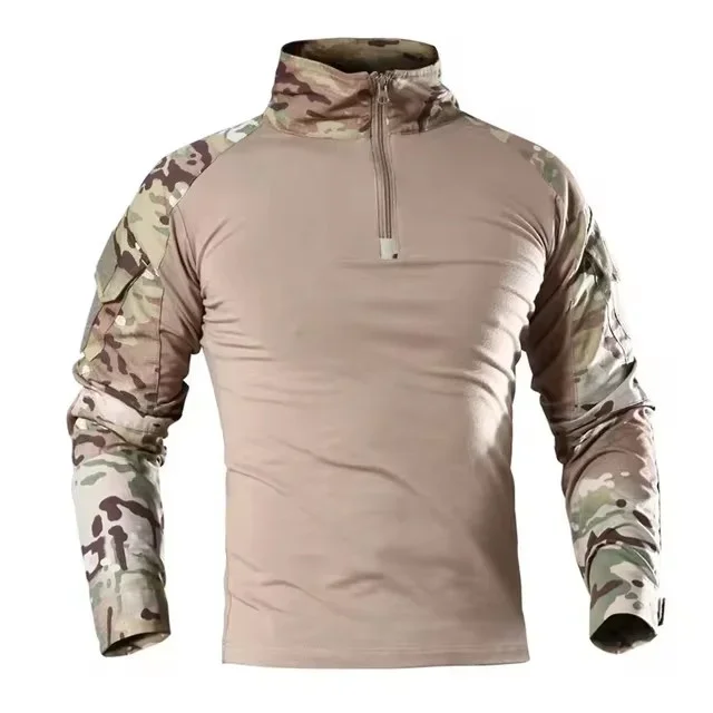 Camiseta táctica manga larga camuflaje transpirable para hombre - imagen 2