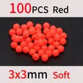 3mm 100 piezas rojo