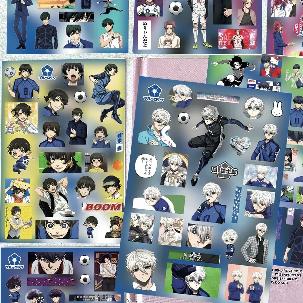 8PCS Anime BLUE LOCK Series DIY Sticker Bachira Meguru Character Creativity Printing Waterproof Isagi Yoichi Graffiti Sticker