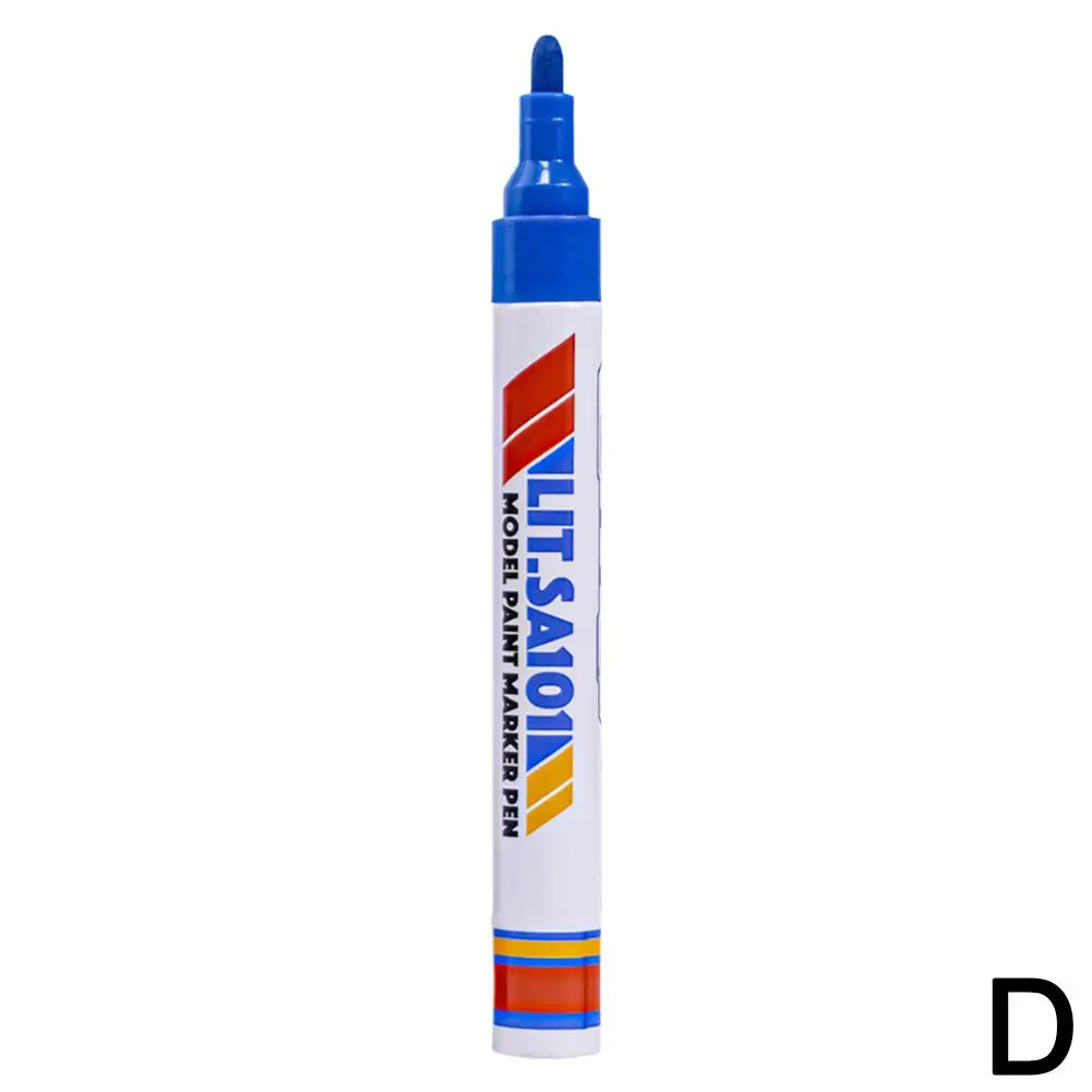 1szt White Waterproof Cars Wheel Tire Oily Mark Pen Rubber Up Cd Permanent Touch Marker Auto Paint Pen Graffiti Tire Metal P L2K0