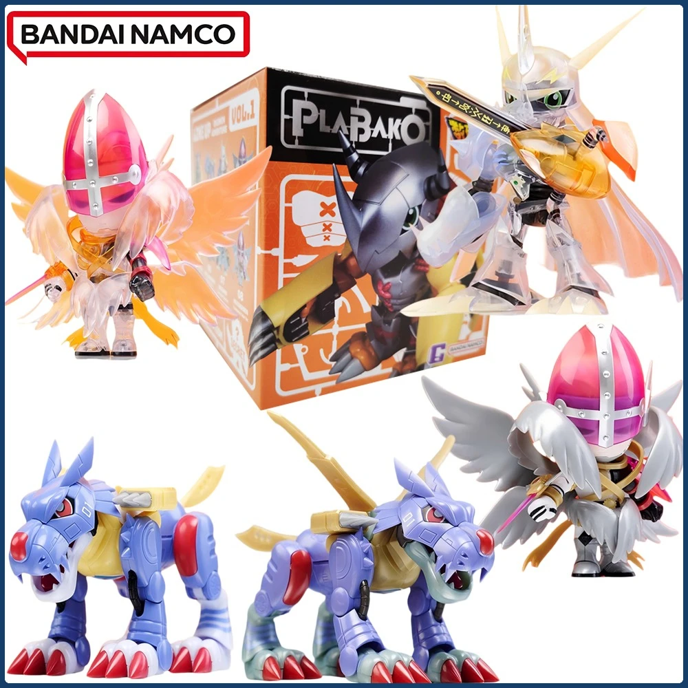 Nowe Oryginalne Figurki BANDAI Plabako Digimon Adventure Vol.1 Seria Blind Box Zabawki Model do Składania z Ruchomymi Elementami Fajne Dekoracje Wyjątkowe Prezenty
