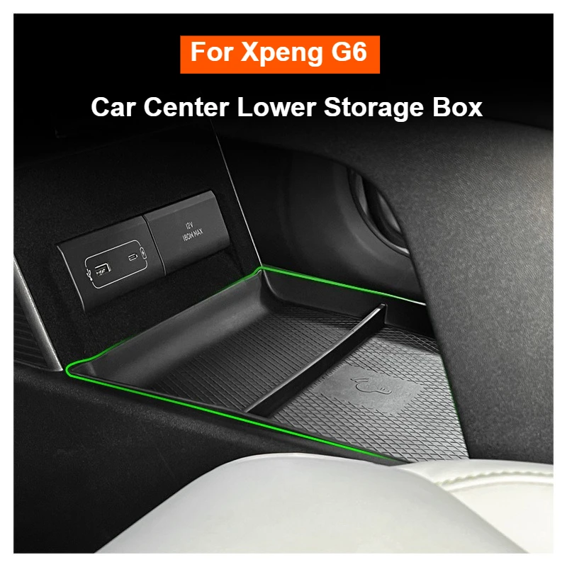 

For Xiaopeng Xpeng G6 2023-2025 Car Central Control Lower Storage Box G6 Armrest Storage Box Organizer Modification Accessories