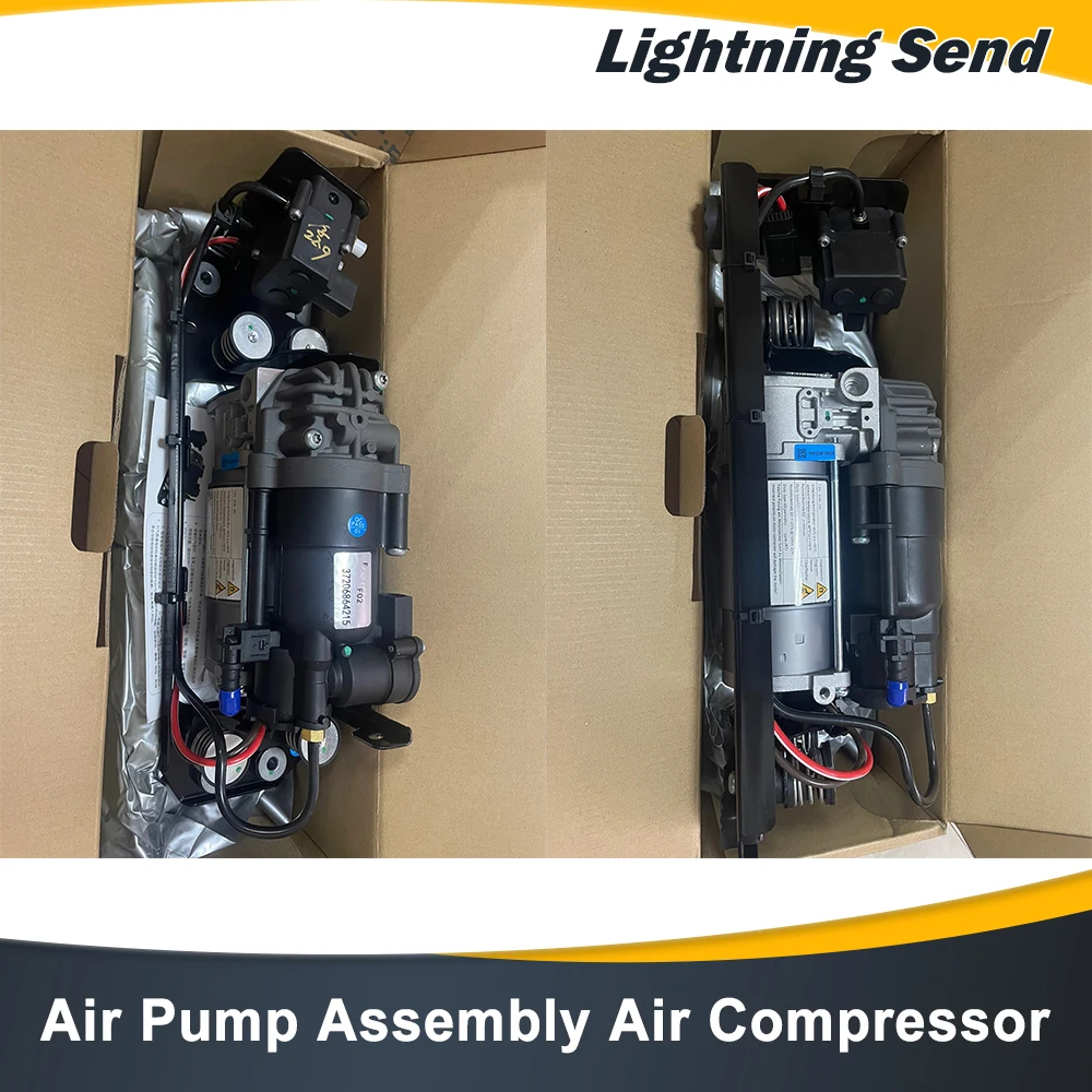 F02 Air Pump Assembly Air Compressor With Pump Body Distribution Valve And Bracket For BMW 7 Series