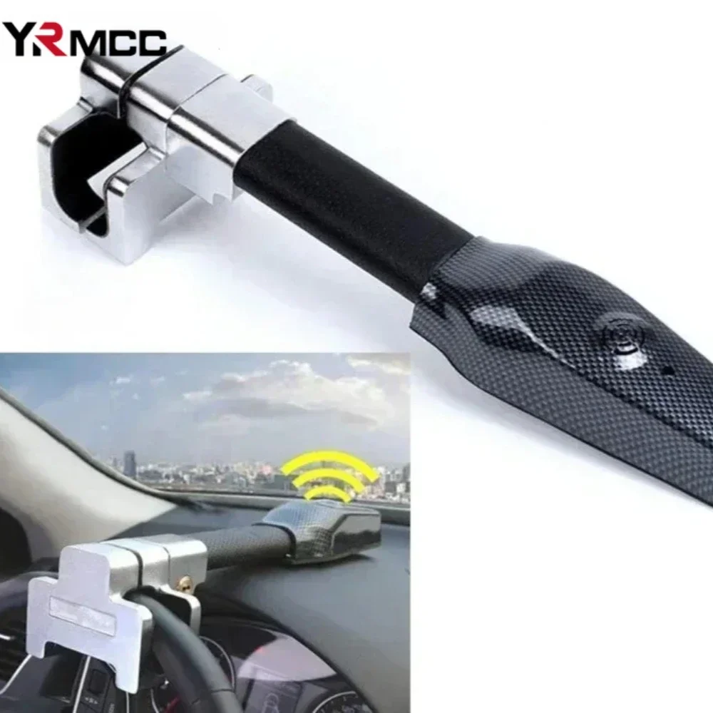 Car T-Locks Car Anti Theft Safety Alarm Lock Retractable Auto Steering Wheel Lock Universal Security Anti Theft Protection Tool