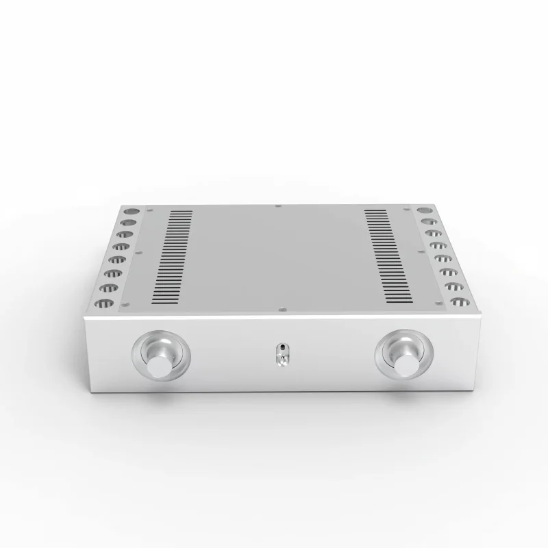 Hezhi Audio 361*85*270mm Power Amplifier Chassis Aluminum Heat Dissipation Enclosure DIY Amplifier Case Shell