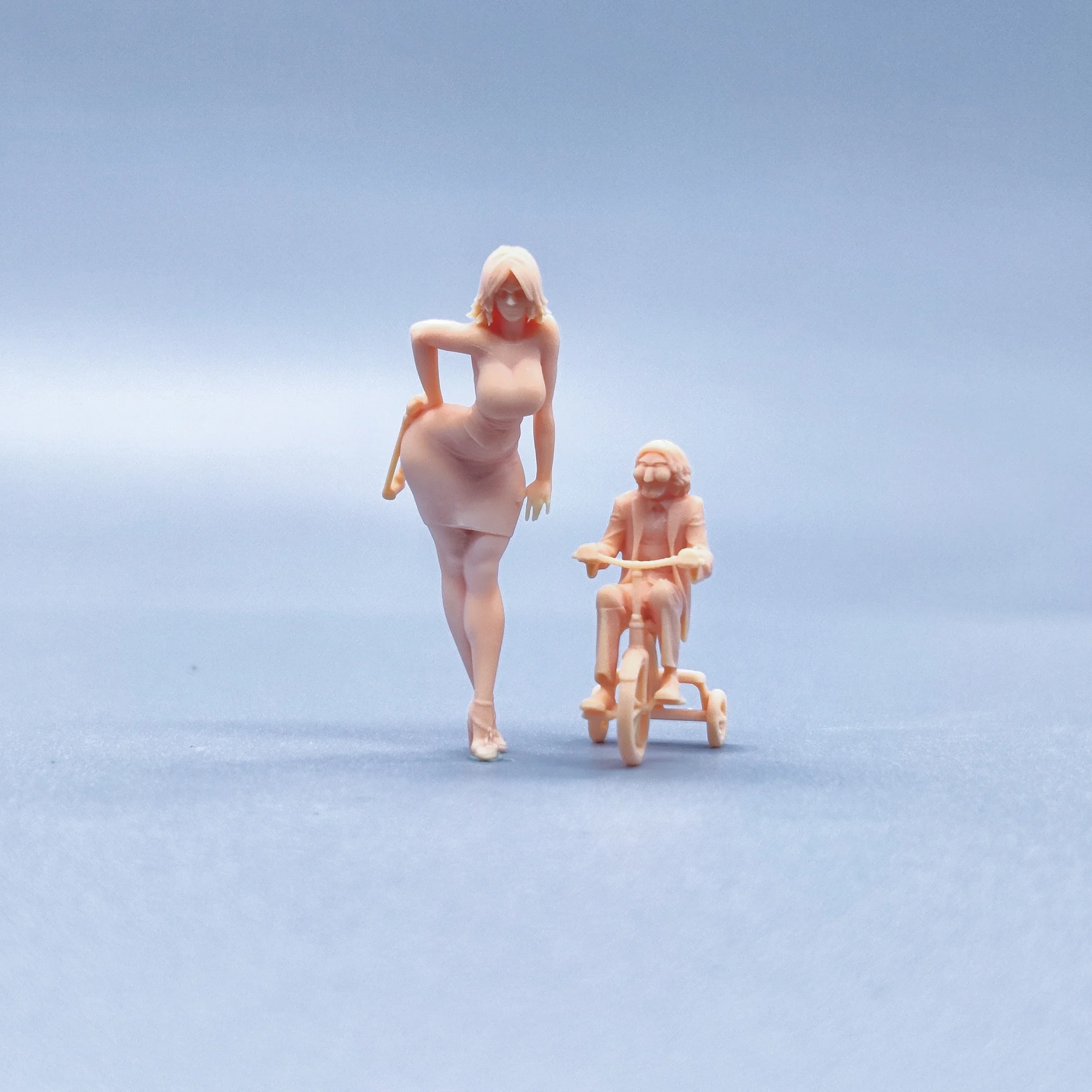 1/64 1/50 1/43 Figuren Maßstab Modell Harz Säge Narbe Mädchen Ungefärbte Miniaturen Diorama Handbemalt W010 W011