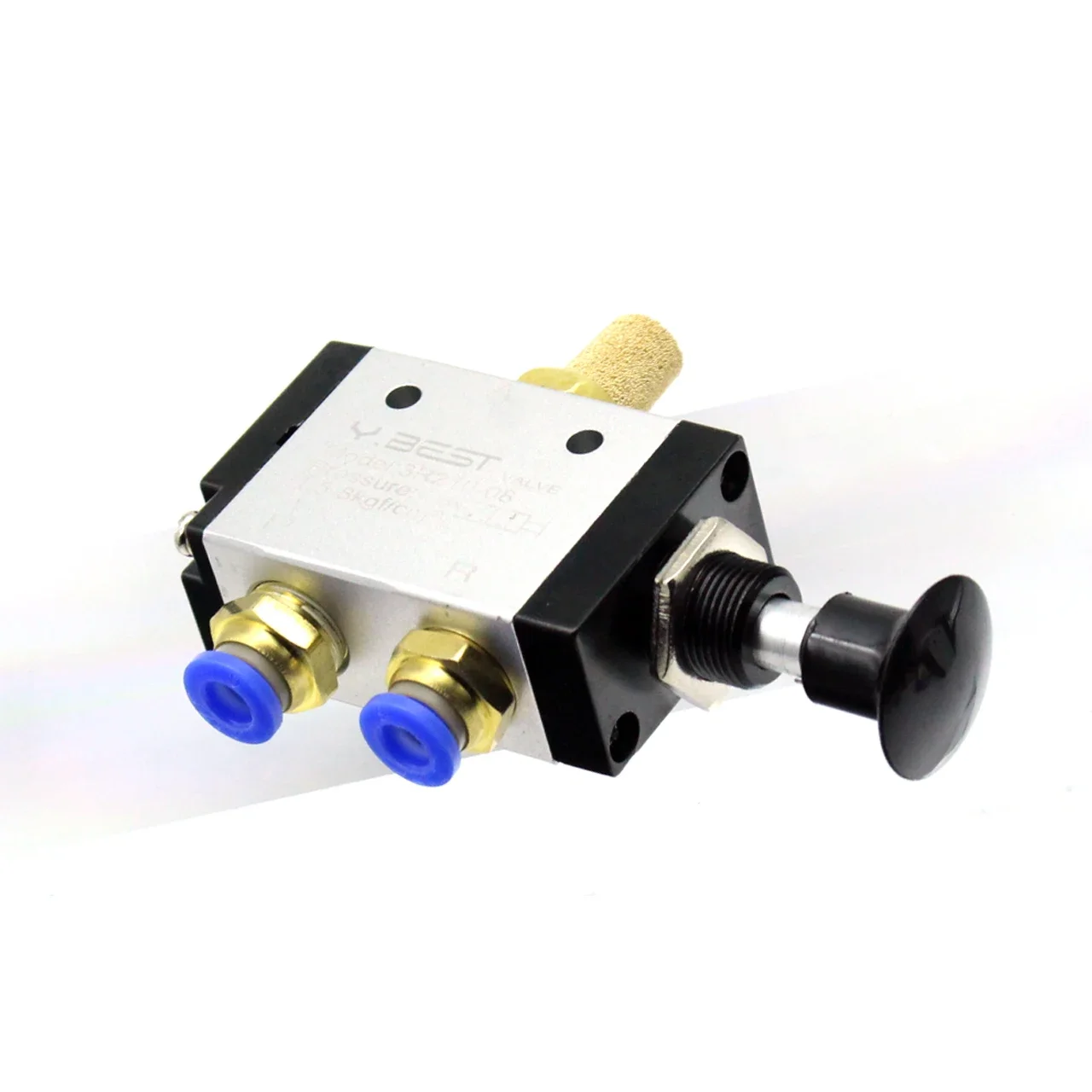 3/2 way Manual control valve Pneumatic hand pull push valve 3R110-06 3R210-08 Port 1/8 1/4 4R310-10 3/8 3R410-15 1/2 with joint