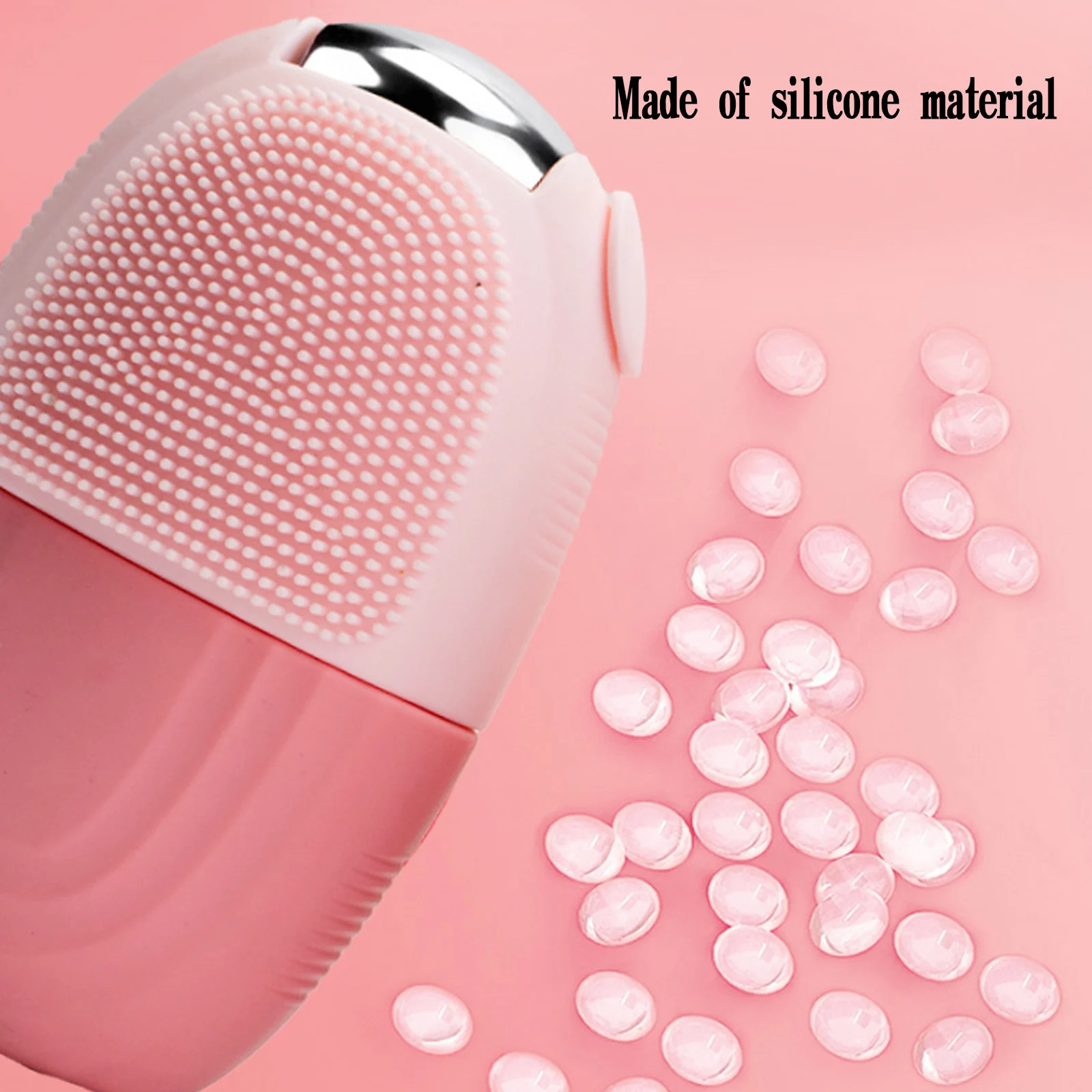 Ice roller suitable for face and eyes - facial skin care tool, self-care gift for men and women (pink)