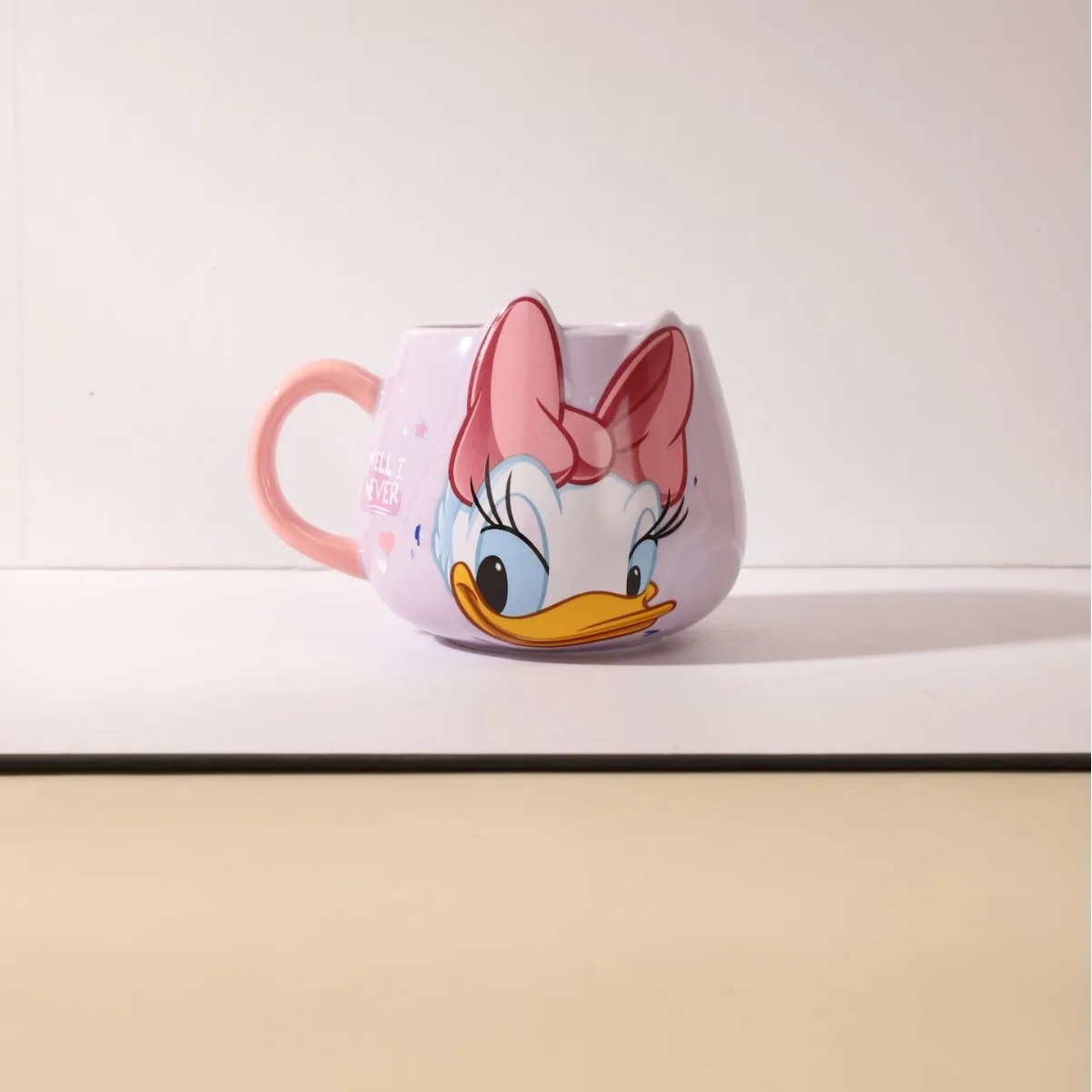 Disney Donald Duck Mickey Shape Cup Creative Cartoon Water Cup Winnie The Pooh Mug Ceramic High-Looking Milk Cup