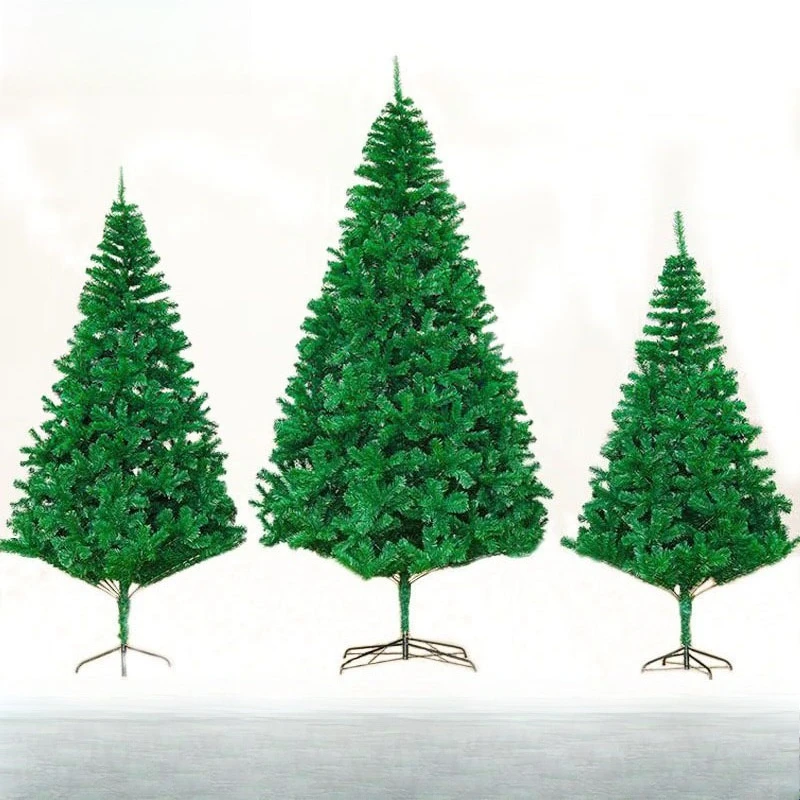 New Christmas tree ornament encrypted PVC hotel floor plush pencil folding simulation Christmas tree