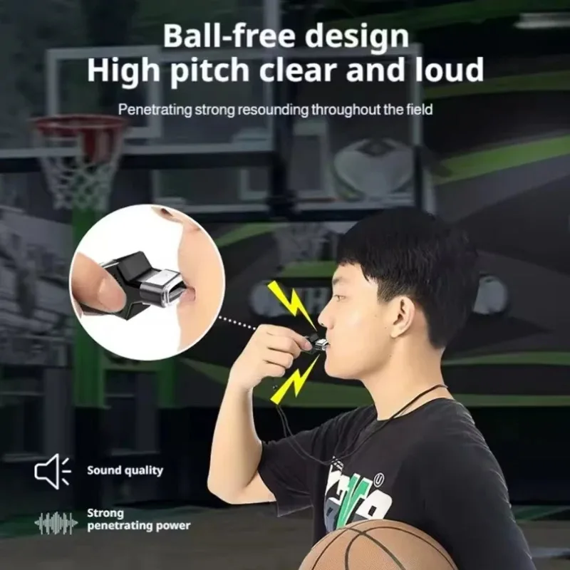 Professional Referee Whistle Set Special Basketball Coach Soccer Whistle Outdoor Rescue Survival Signal Sound Sports Equipment