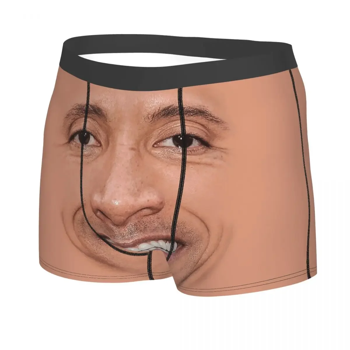 The Rock Face Dwayne Underwear Men Print Customized American Actor Johnson Boxer Shorts Panties Briefs Breathable Underpants