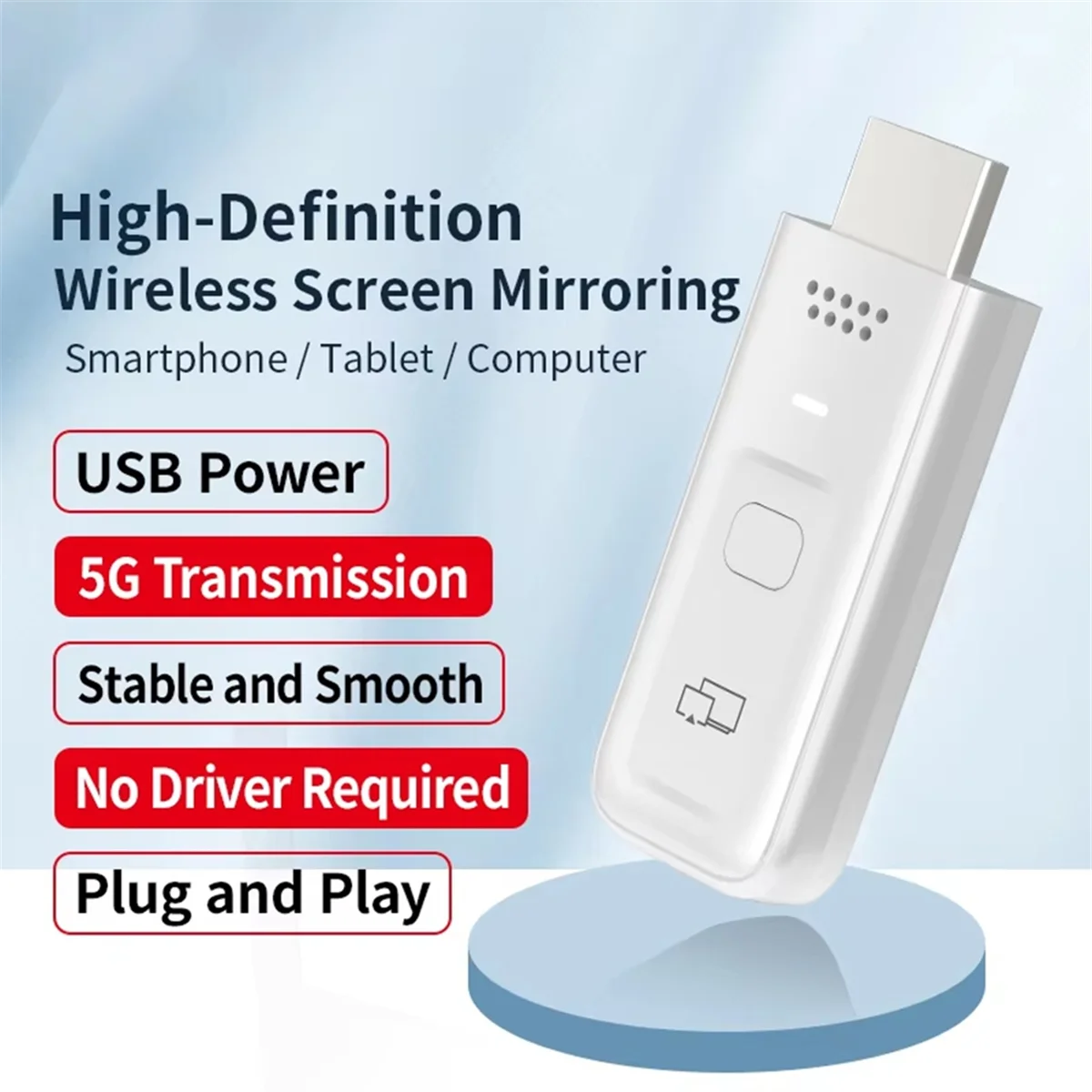 FFYY--مرآة محول متوافقة - محول متوافق - محول متوافق مع Airplay ودعم Miracast