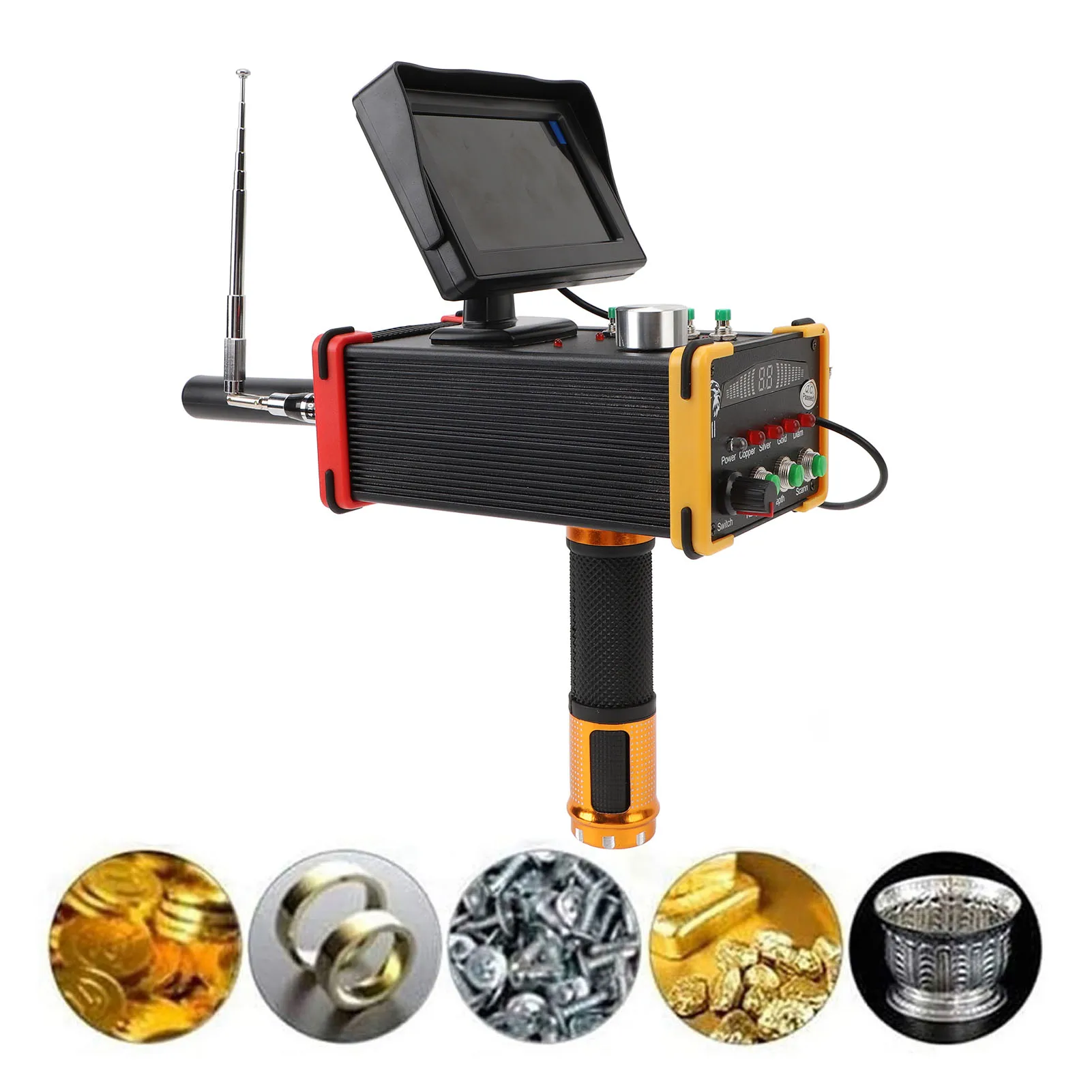 

Underground Metal Detector Display Screen 1000 Meters Range Positioning 15m Depth Metal Detector for Copper for Silver