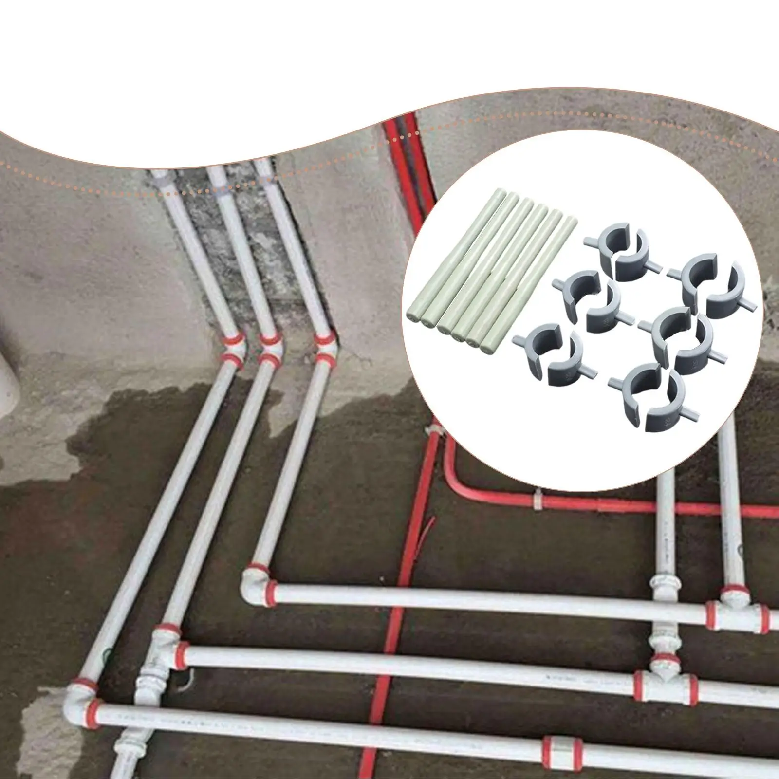 

Набор аксессуаров для ремонта труб из полиэтилена, водонепроницаемое уплотнение (без инструмента в комплекте), 6 стержней + 6 пар аварийных патчей
