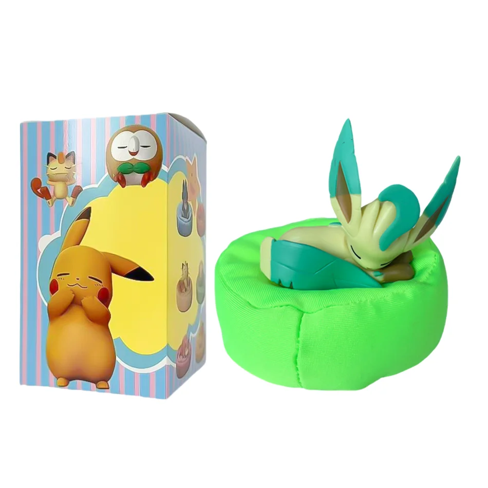 Anime Pokémon Blind Box Eevee Familie Schlaf-Serie Figuren 1-9 Stück Eevee Schlaf-Serie Handpositioniertes Spielzeug Geschenk für Freunde – Detail 13