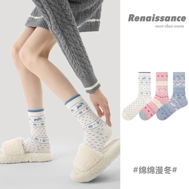 

Осенние и зимние носки. Новые женские теплые ветровые чулки с коралловой бархатной подкладкой Millennium.