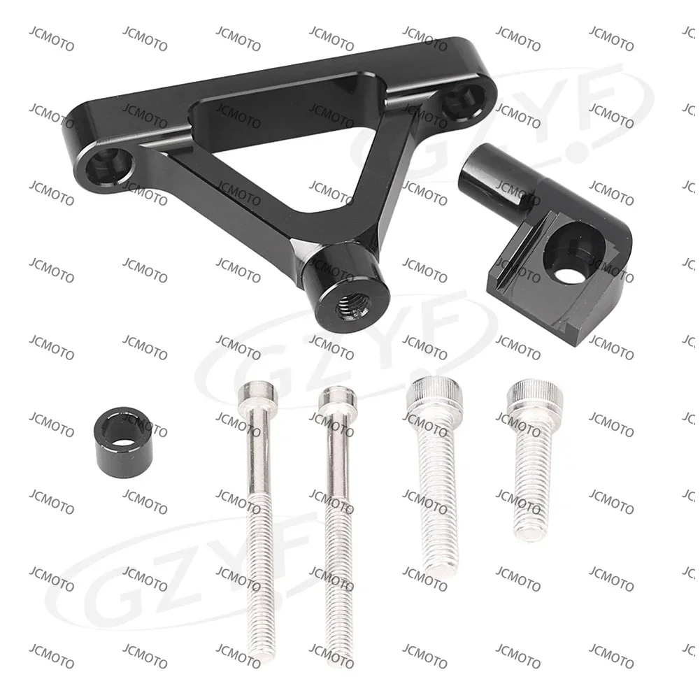 

For Kawasaki ZX6R 2007-2008 Anodized Surface CNC Motorcycle Steering Damper Stabilizer Bracket Mounting Holder Set
